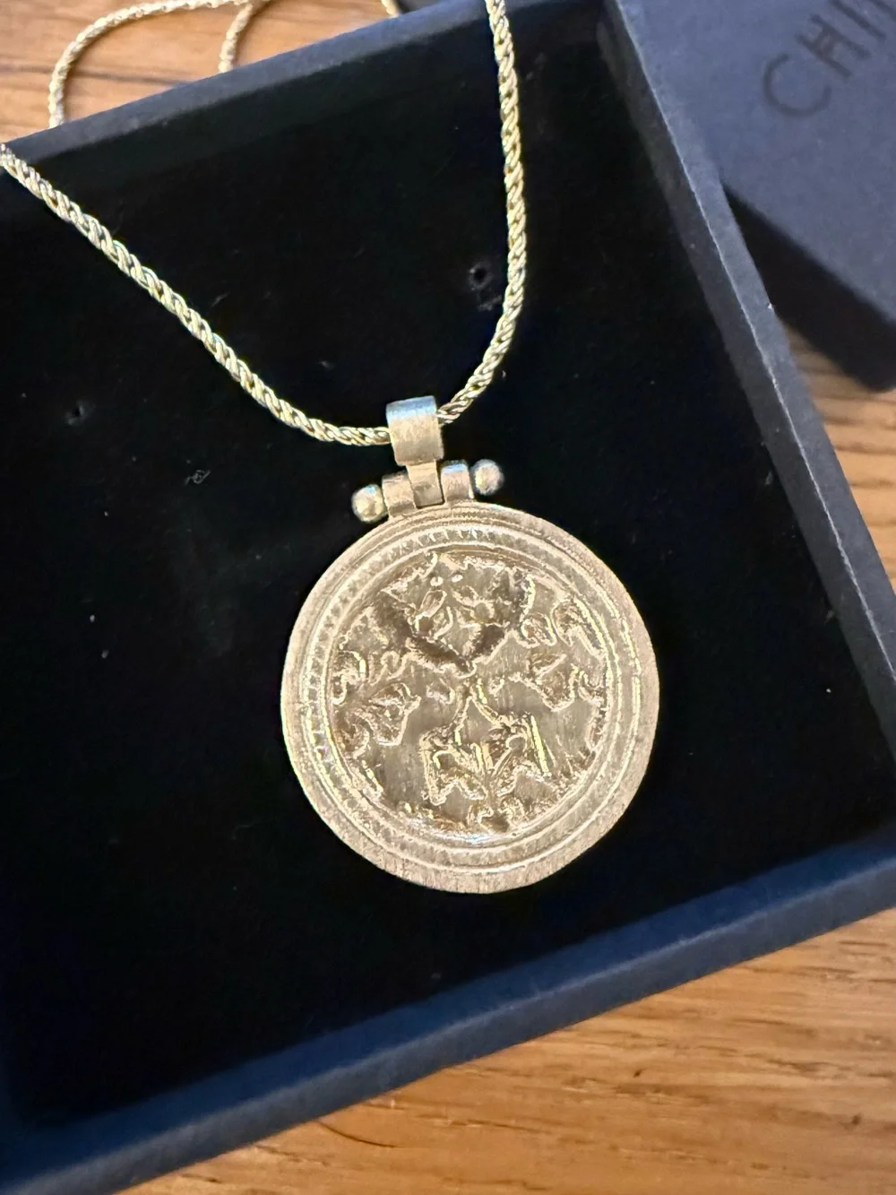 Child of Wild Gold Round Medallion Necklace